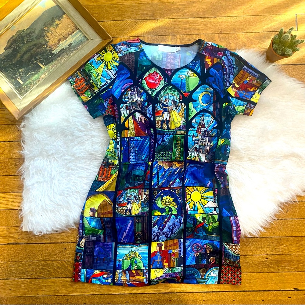MINKPINK Beauty & the Beast Mini T-Shirt Dress